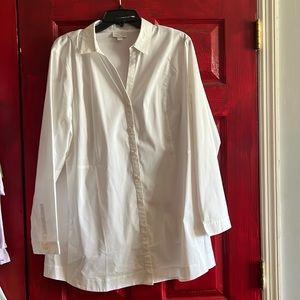 J. Jill White Button Down Shirt - Size L 🤍👔
